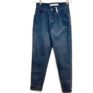 80’s Vintage Black denim jeans white tab 900 Series Women’s Sz 11 28 W